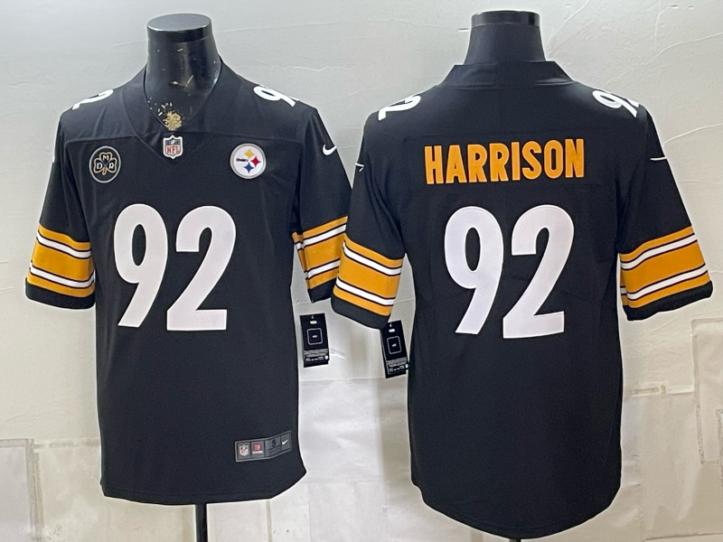 2026 Men Pittsburgh Steelers #92 Harrison Black Limited Nike NFL Jersey0831006